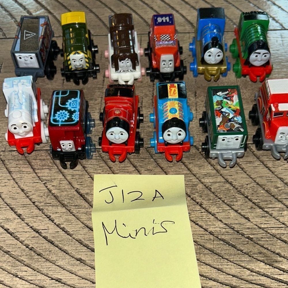 Mini Thomas Train 🚂 Toy Set. Choo Choo!! J12A - 12 mini engines Percy Millie